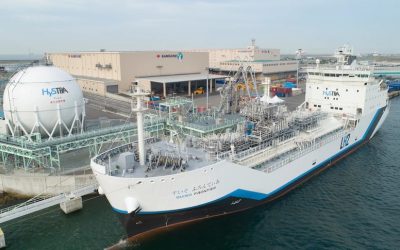 World’s first hydrogen tanker arrives in Victoria to demonstrate transport of clean hydrogen to Japan